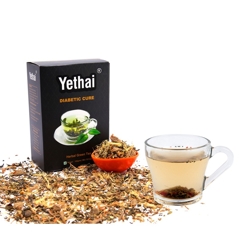 Diabetic Cure Tea | 100 gms (Min 70 cups) | Loose Leaf Tea | No chemicals | Herbal Green Tea | Fresh Green Tea Powder | For Men and Women