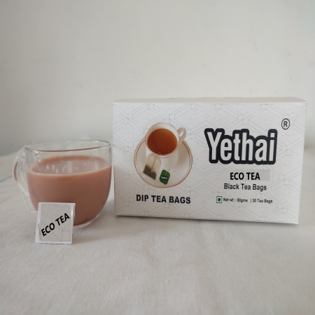 Eco Dip Tea,30 Tea Bags – 60gms | High Quality Tea Powder from Nilgiris | No Chemicals | 100% Natural | Fresh Tea Powder Sachets