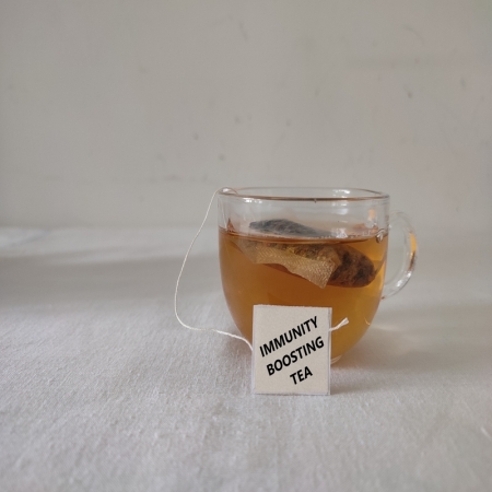 Immunity Dip Tea , 30 Tea Bags-60g | No Chemicals | 100% Natural | Fresh Green Tea Powder with Herbs