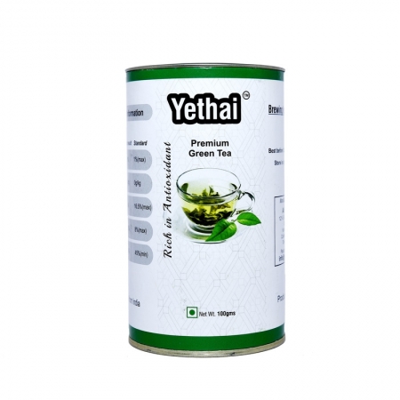 Premium Green Tea | 100g (Min 70 Cups) | Loose Leaf Tea from Assam | No Chemicals | 100% Natural | Fresh Green Tea Powder
