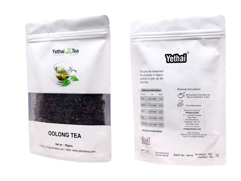 Oolong Tea | 50gms (Min 35 Cups) | Loose Leaf Tea | No Chemicals | 100% Natural | Darjeeling Tea | Fresh Tea Powder | Perfect Weight Loss Tea for Men and Women