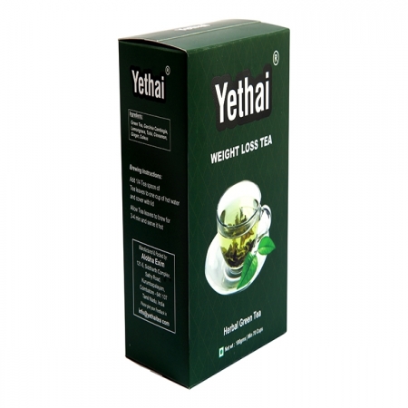 Weight Loss Tea; 100gms (Min 70 cups) | Loose Leaf Tea | No chemicals | Herbal Green Tea | Blend of Premium Green Tea with Rich Natural Herbs of India | Fresh Green Tea Powder